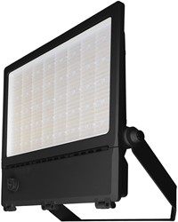 Pragmalux LED Breedstraler Auva G3 IP66 C4 300-500W 3000K-5000K 3CCT 50000-85000lm asymmetrisch zwart RAL9004
