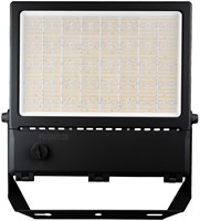 Pragmalux LED Breedstraler Auva G3 IP66 C4 300-500W 3000K-5000K 3CCT 50000-85000lm asymmetrisch zwart RAL9004  DALI2-1