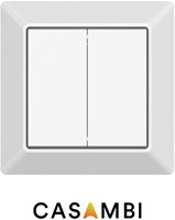 Pragmalux Sensus batterijloze schakelaar 4B Casambi wit mat