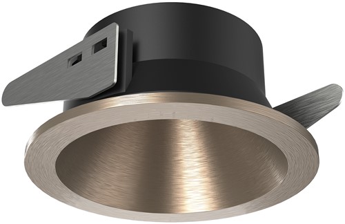 Pragmalux Inbouwspot met bladveren Bela IP55 geborsteld bronze - Incl. GU10 Fitting-1