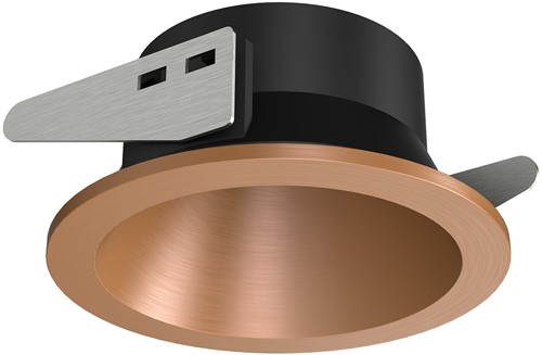 Pragmalux Inbouwspot met bladveren Bela IP55 geborsteld licht bronze - Incl. GU10 Fitting-1