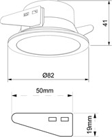 Pragmalux Inbouwspot met bladveren Bela IP55 geborsteld licht bronze - Incl. GU10 Fitting-2