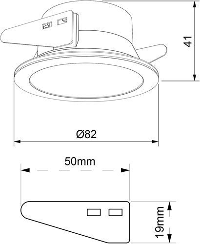 Pragmalux Inbouwspot met bladveren Bela IP55 geborsteld bronze - Incl. GU10 Fitting-2