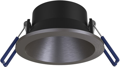Pragmalux Inbouwspot Bela IP55 geborsteld gunmetal - Incl. GU10 Fitting-1