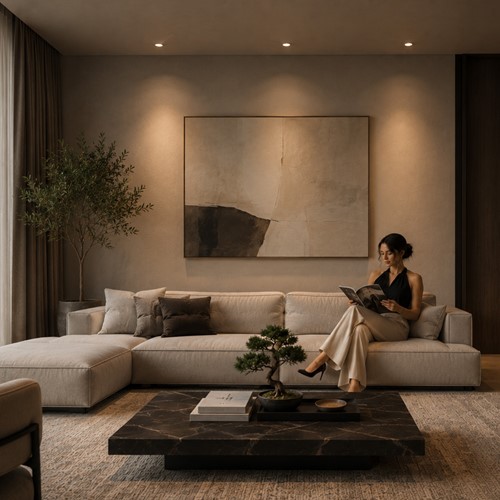 Pragmalux Inbouwspot met bladveren Bela IP55 geborsteld licht bronze - Incl. GU10 Fitting-3