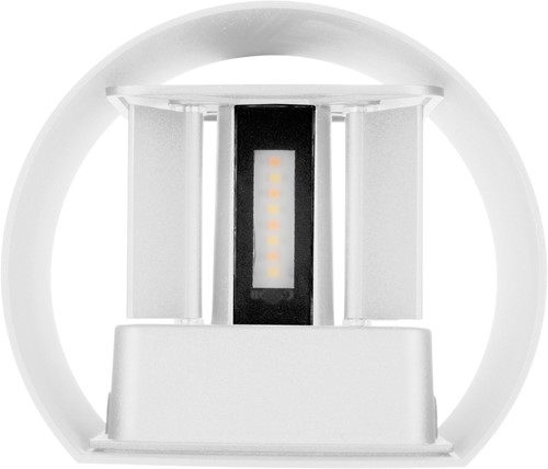 Pragmalux LED Wandarmatuur Blocq halfrond Up/Down IP65 2x3W 360lm 2700-3000-4000K 3CCT CRI>90 instelbare lichtbundel 0-120° wit - fase dimbaar-2