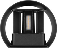 Pragmalux LED Wandarmatuur Blocq halfrond Up/Down IP65 2x3W 280lm 2000-3000K dim to warm CRI>90 instelbare lichtbundel 0-120° zwart - fase dimbaar-2
