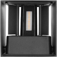 Pragmalux LED Wandarmatuur Blocq Up/Down IP65 2x3W 280lm 2000-3000K dim to warm CRI>90 instelbare lichtbundel 0-120° zwart - fase dimbaar-2