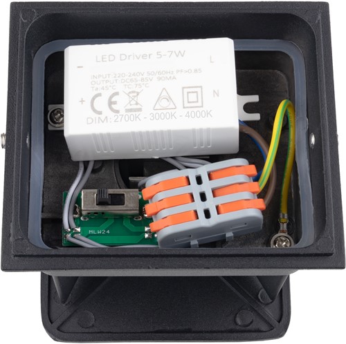 Pragmalux LED Wandarmatuur Blocq Up/Down IP65 2x3W 360lm 2700-3000-4000K 3CCT CRI>90 instelbare lichtbundel 0-120° zwart - fase dimbaar-4