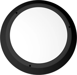 Pragmalux LED Bulkhead Venus G2 370 Ring Zwart RAL9004