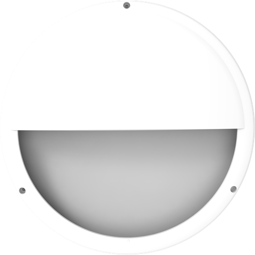 Pragmalux LED Bulkhead Venus G2 300 Halve Maan Ring Wit RAL9003