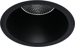 Pragmalux LED Spotlight Casso IP44 dimbaar 9W 680lm 103 Buitenmaat-Gatmaat 90-95 40 2700K UGR<19 Zwart
