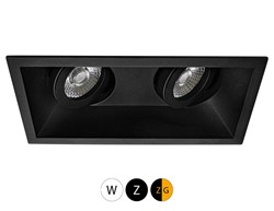 Zena 2V Square Inbouwspot 185x93 - Z:172x82