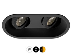 Zena 2V Ovaal Inbouwspot 185x93 - Z:172x82