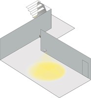 Pragmalux DOT IP65 inbouw noodarmatuur 2,5W 500lm LiFePO4 niet-continu 1uur zelf en manuele test 2-in-1 Ø50x45mm met open ruimte lens zwart-6