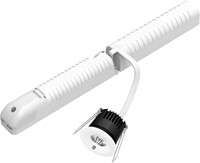 Pragmalux DOT IP65 inbouw noodarmatuur 2,5W 450lm LiFePO4 niet-continu 1uur zelf en manuele test 2-in-1 Ø50x45mm met gang lens wit-3