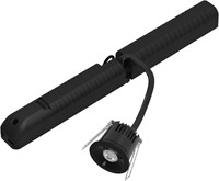 Pragmalux DOT IP65 inbouw noodarmatuur 2,5W 500lm LiFePO4 niet-continu 1uur zelf en manuele test 2-in-1 Ø50x45mm met open ruimte lens zwart-3