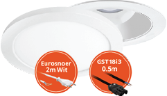 LED Downlight Incl. Montage Stekkers en Snoeren