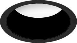 Pragmalux LED Downlight Essence G2 IP54 zwart verdiept max. 15W 3000K-6000K 3-CCT max. 1650lm 100D Ø176 Buitenmaat - Gatmaat Ø150 excl. LED Driver