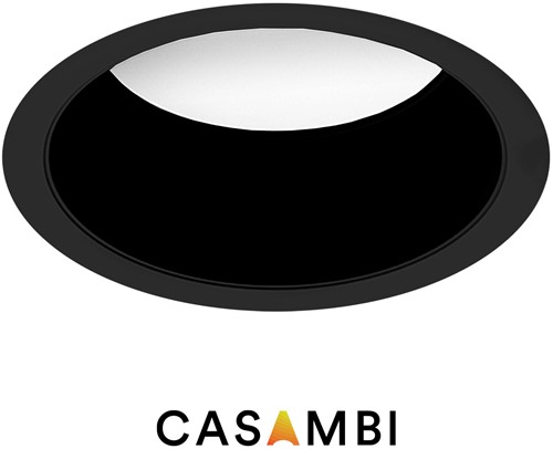 Pragmalux LED Downlight Essence G2 IP54 zwart verdiept max. 15W 3000K-6000K 3-CCT max. 690lm 100D Ø176 Buitenmaat - Gatmaat Ø90 incl. TCI Casambi Driver