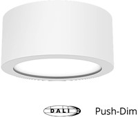 Pragmalux LED Downlight Essence G2 IP54 wit opbouw max. 15W 3000K-6000K 3-CCT max. 1650lm 100D  incl. TCI DALI Driver