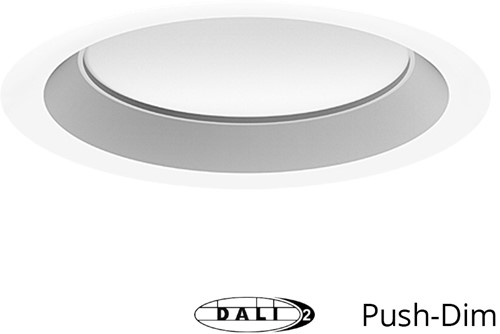 Pragmalux LED Downlight Essence G2 IP54 wit standaard max. 15W 3000K-6000K 3-CCT max. 1650lm 100D  incl. TCI DALI Driver