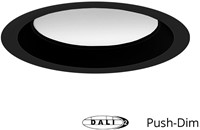 Pragmalux LED Downlight Essence G2 IP54 zwart standaard max. 21W 3000K-6000K 3-CCT max. 2450lm 100D incl. TCI DALI Driver