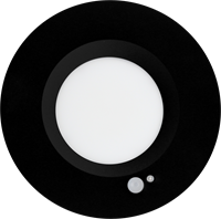 Pragmalux LED Downlight Essence G2 PIR IP54 zwart 6/9W 3000K-6000K 3-CCT 700/1125lm 100D 190 Buitenmaat - Gatmaat 150 incl. LED Driver
