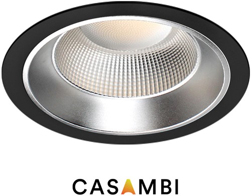 Pragmalux LED Downlight Essence UGR IP54 zwart max. 21W 3000K-6000K 3-CCT max. 2800lm 60D Ø226 Buitenmaat - Gatmaat Ø200 UGR<19 incl. TCI Casambi Driver