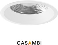 Pragmalux LED Downlight Mondial IP54 facet wit verdiept 19,5W 2450lm 3000K-3500K-4000K 3-CCT CRI>90 UGR<19 60D BØ176 - GØ150-160 +TCI Casambi Driver