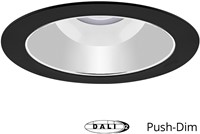 Pragmalux LED Downlight Spectre SR IP54 20W 3000K-5700K 3-CCT 2200-2300lm zwart + TCI DALI Driver (2x26W)
