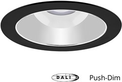 Pragmalux LED Downlight Spectre SR IP54 14W 3000K-5700K 3-CCT 1450-1550lm zwart + TCI DALI Driver (1x18W)