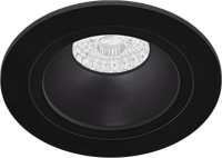 Pragmalux Inbouwspot Duplo Rond Zwart RAL9004 - Incl. GU10 Fitting