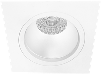 Pragmalux Inbouwspot Duplo Vierkant wit RAL9003 - Incl. GU10 Fitting