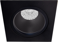 Pragmalux Inbouwspot Duplo Vierkant Zwart RAL9004 - Incl. GU10 Fitting