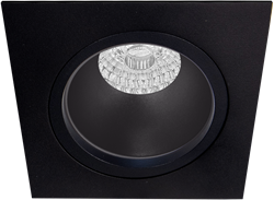Pragmalux Inbouwspot Duplo Vierkant Zwart - Incl. GU10 Fitting