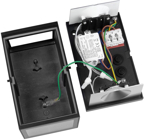 Pragmalux LED Wandarmatuur Facio IP65 Up/Down 6W 580lm 3000K Zwart RAL9005-5