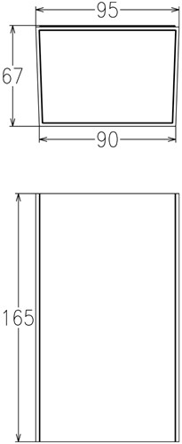 Pragmalux LED Wandarmatuur Facio IP65 Up/Down 6W 580lm 3000K Zwart RAL9005-6