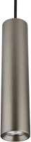 Pragmalux 3-fase rail pendelarmatuur Fendi pendellengte 120cm bronze RAL7048 met zwarte adapter - incl. GU10 Fitting-1