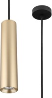 Pragmalux pendelarmatuur Fendi pendellengte 120cm messing RAL1001 met zwarte plafondkap - incl. GU10 Fitting