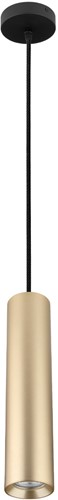 Pragmalux pendelarmatuur Fendi pendellengte 120cm messing RAL1001 met zwarte plafondkap - incl. GU10 Fitting-1