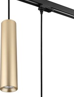 Pragmalux 3-fase rail pendelarmatuur Fendi pendellengte 120cm messing RAL1001 met zwarte adapter - incl. GU10 Fitting