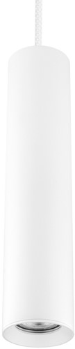 Pragmalux pendelarmatuur Fendi pendellengte 120cm wit RAL9003 met witte plafondkap - incl. GU10 Fitting-2