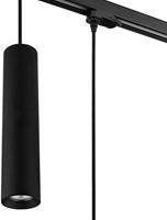 Pragmalux 3-fase rail pendelarmatuur Fendi pendellengte 120cm zwart RAL9004 met zwarte adapter- incl. GU10 Fitting