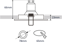 Pragmalux Inbouwspot Gida Rond Zwart - Incl. GU10 Fitting-1