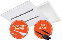 LED Panelen Incl. Montage Stekkers en Snoeren