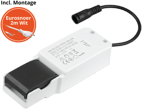 Pragmalux Essence G2/UGR LED Driver 9-15W 200-330mA incl. eurosnoer 2m wit