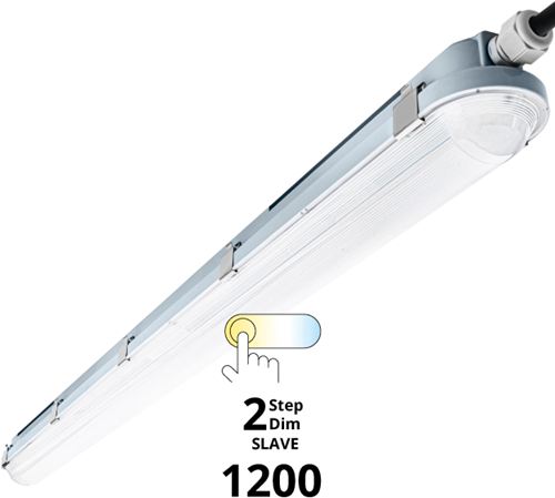 Pragmalux LED TL Waterdicht Armatuur Hermes IP66 120cm 35W 3000K-6000K 3-CCT 5000lm 5x2,5mm dvb (2x36W) 2-STEP DIM (100-10%) SLAVE