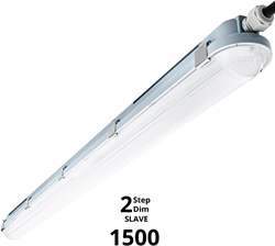 Pragmalux LED TL Waterdicht Armatuur Hermes IP66 150cm 42W 4000K 6100lm (2x58W) 2-step dim (100-10%) slave = geen sensor