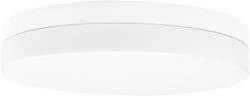Pragmalux LED Plafonnière / Pendelarmatuur Plano-M Wit Ø360 IP54 IK07 15-30W 1600-3300lm 3000K-4000K 2-CCT + bewegingssensor + noodmodule 1uur autotest